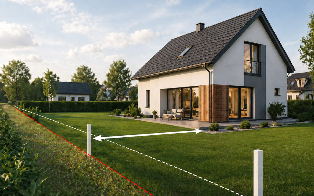 Odległość budynku od granicy działki