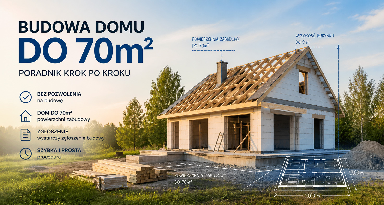 Budowa domu do 70m2 - Prawo budowlane - Kancelaria Adwokacka Glass-Brudziński